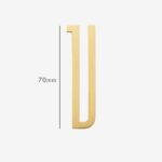 AMYTHUS Satin-Buchstaben aus massivem Messing