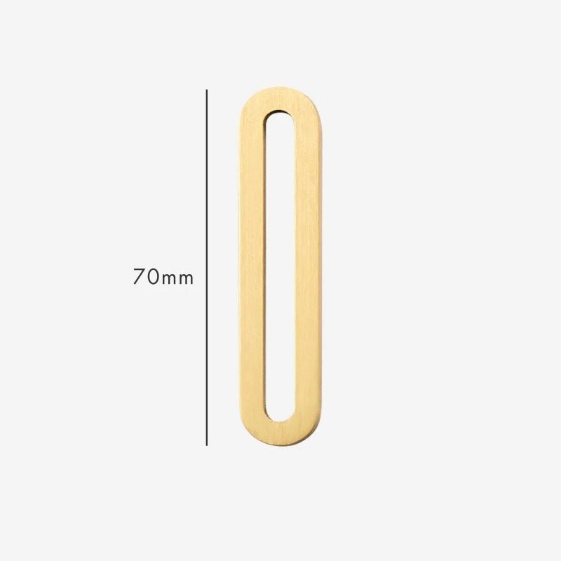 AMYTHUS Satin-Buchstaben aus massivem Messing
