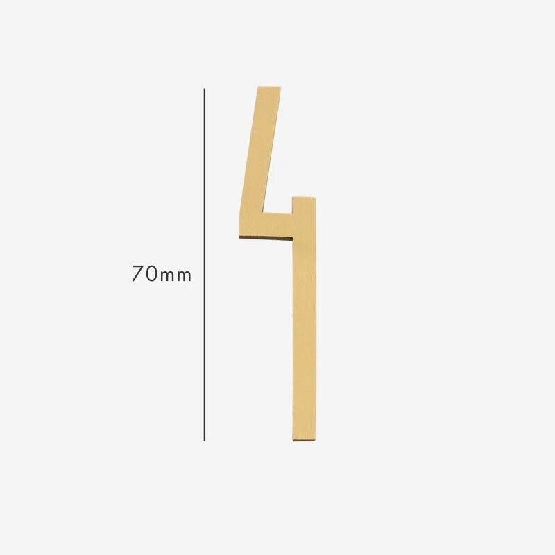 AMYTHUS Satin-Messingzahlen 17 AMYTHUS Satin-Messing-Zahlen