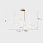 ANELLI Solid Brass Circular Chandelier