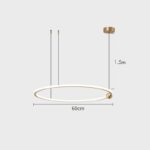 ANELLI Pendentif circulaire en laiton massif