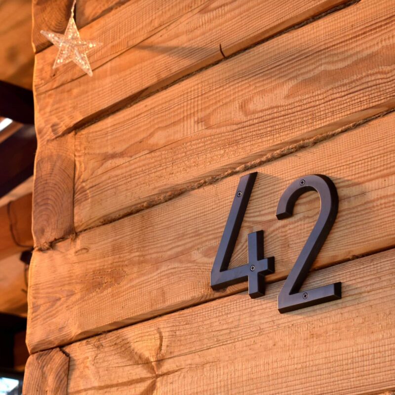 ANTIK Gealterte Bronze Hausnummern 4 ANTIK Aged Bronze Hausnummern