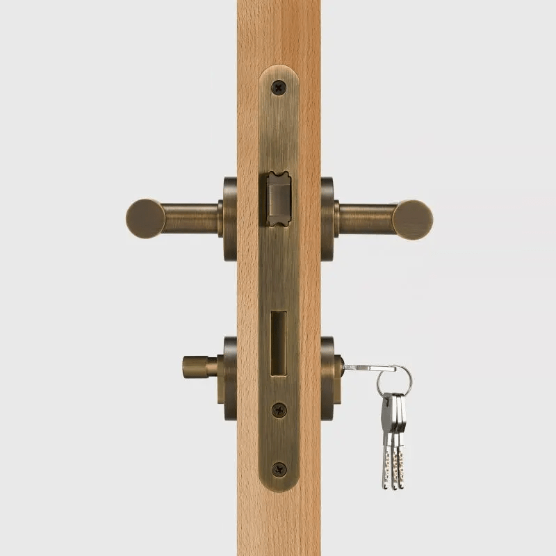 Maniglia per porta ARIS in ottone massiccio 45 Maniglia a leva in ottone massiccio ARIS