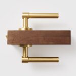 Maniglia a leva in ottone massiccio ARIS