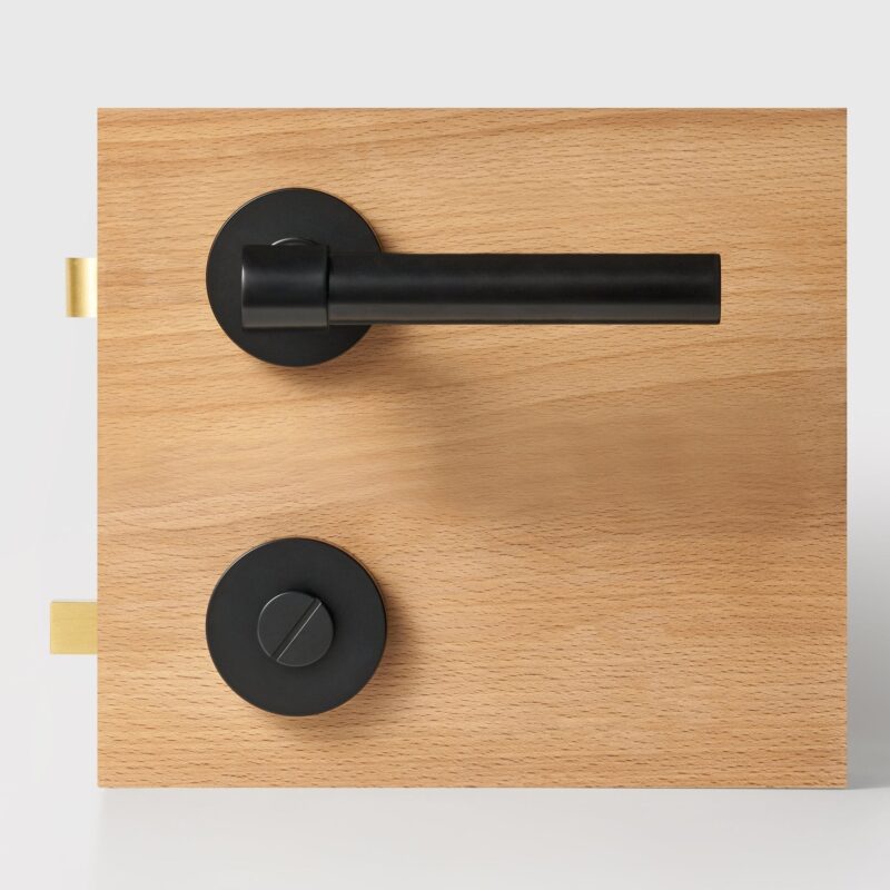 Maniglia per porta in ottone massiccio ARIS 6 Maniglia a leva in ottone massiccio ARIS