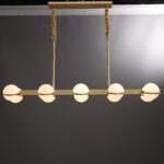 ASTRA Rectangular Solid Brass Chandelier