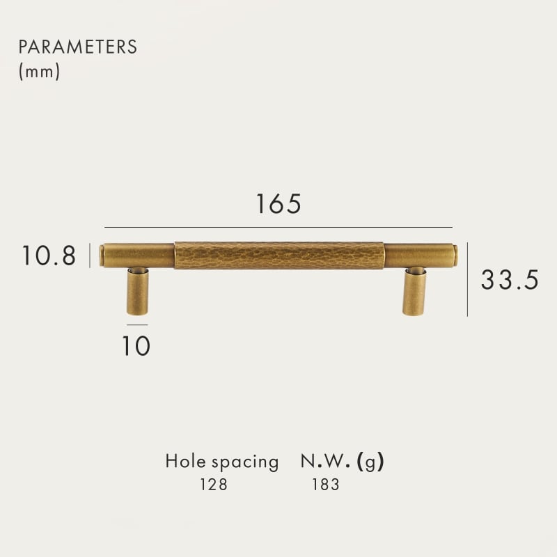 Poignées en laiton massif AURUM 15 Poignées en laiton massif AURUM
