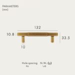 Poignées en laiton massif AURUM