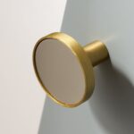 BEETHAM Solid Brass & Leather Furniture Knobs
