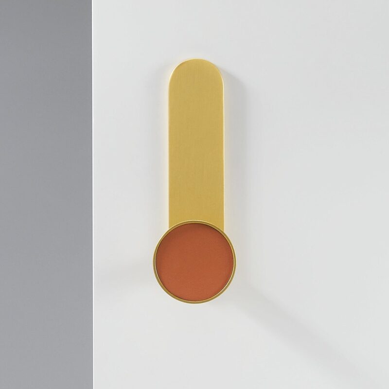 BEETHAM Solid Brass & Leather Wall Hooks