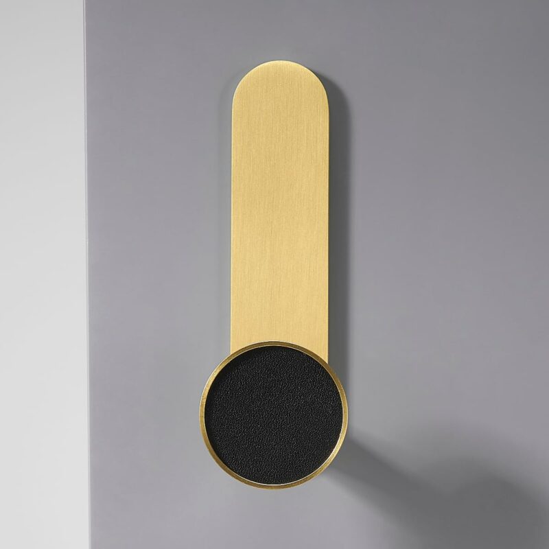 BEETHAM Solid Brass & Leather Wall Hooks