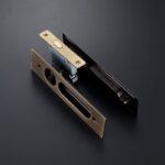 BOR Messing verzonken schuifdeurgreep en -slot