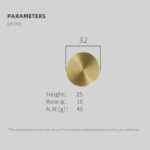 BRAZE Kreisförmige Messingknöpfe