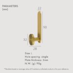 BRAZE Solid Brass Wall Hooks