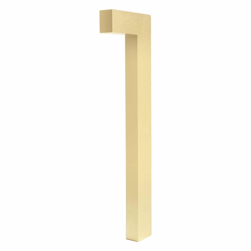 BROOKFIELD Placa flotante con número de casa en latón satinado