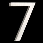 BROOKFIELD Panneau flottant de numéro de maison en acier brossé