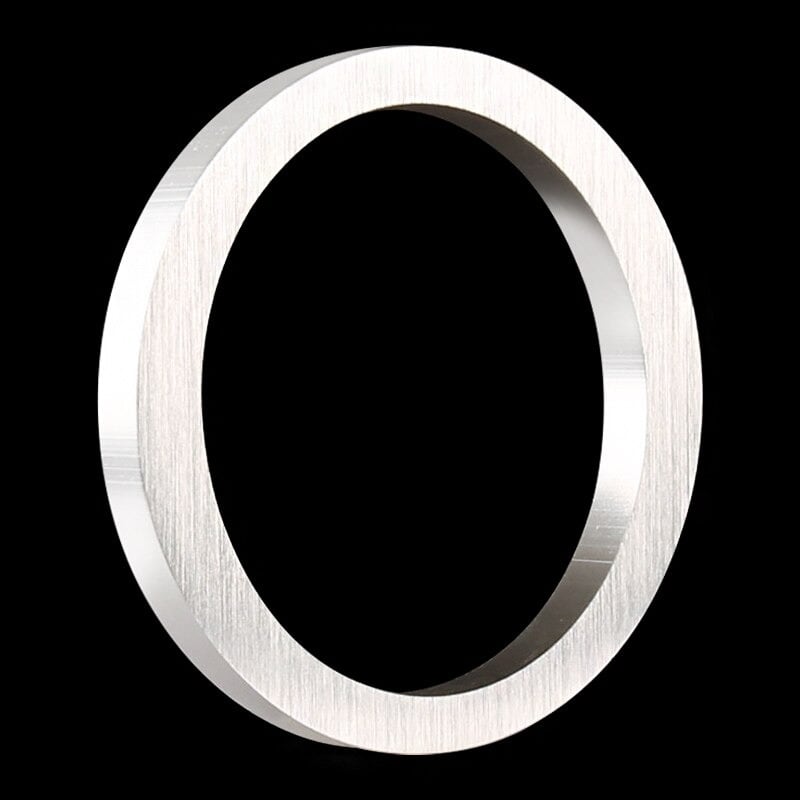 BROOKFIELD Panneau flottant de numéro de maison en acier brossé