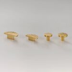 Tiradores de media luna de latón macizo BULET