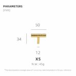 Barre a T in ottone massiccio BULET