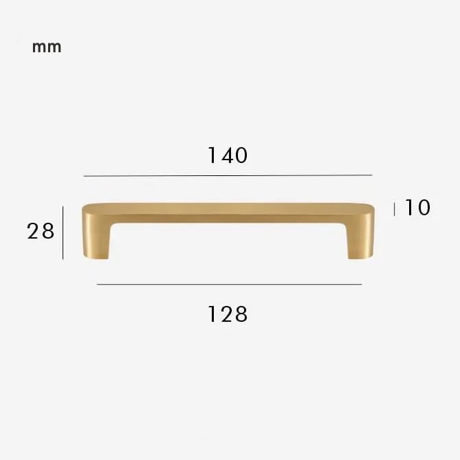 CANE Massivmessinggriff 7 CANE Massiv-Messing-Griff