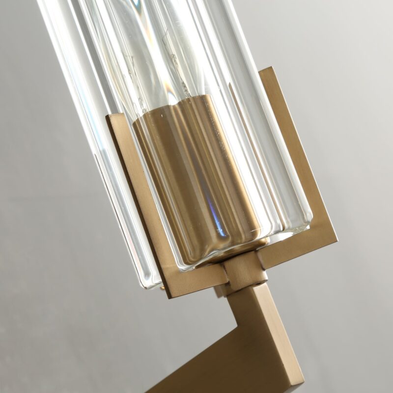 CELESTE Brass Linear Chandelier