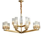 Lustre rond en laiton CELESTE