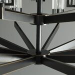 Lustre rond en laiton CELESTE