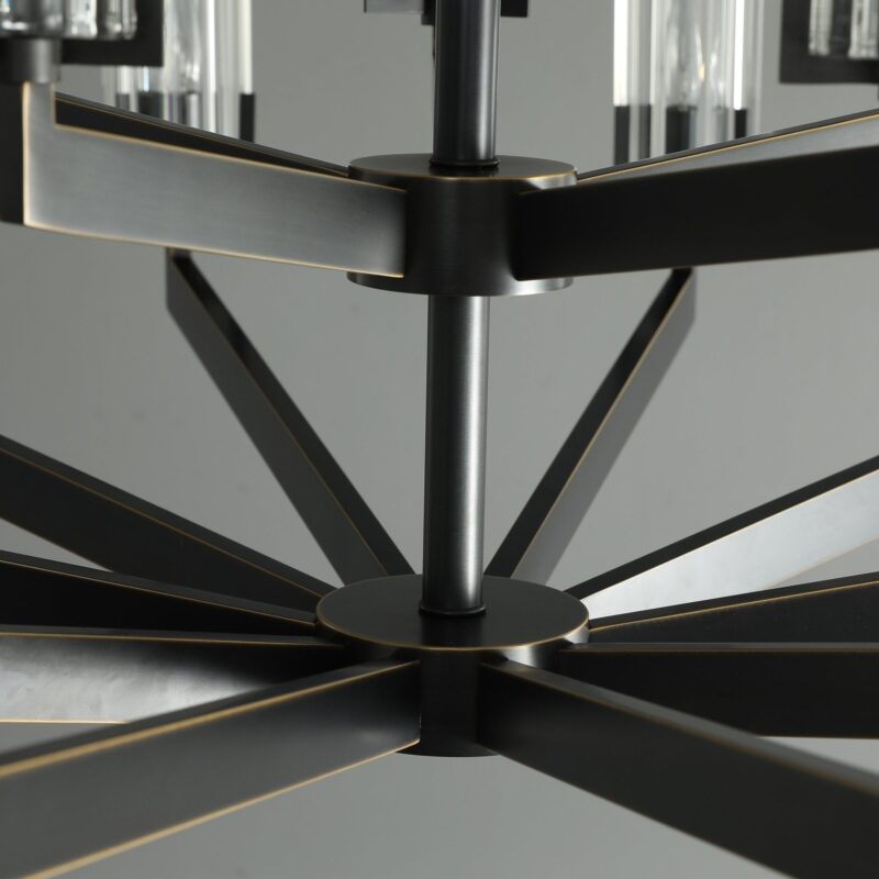 Lustre rond en laiton CELESTE