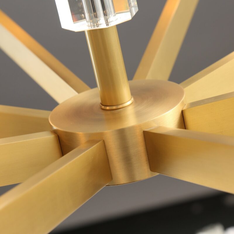 Lustre rond en laiton CELESTE