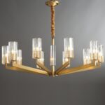 Lustre rond en laiton CELESTE
