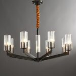 Lustre rond en laiton CELESTE