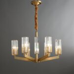 Lustre rond en laiton CELESTE