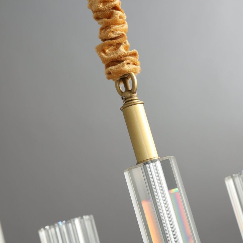 Lustre rond en laiton CELESTE