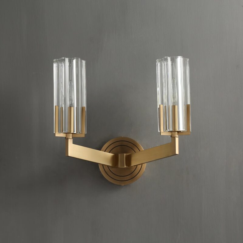 CELESTE Solid Brass Double Wall Light 9 CELESTE Solid Brass Double Wall Light