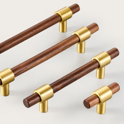 CIRCA Walnut & Solid Brass Handles