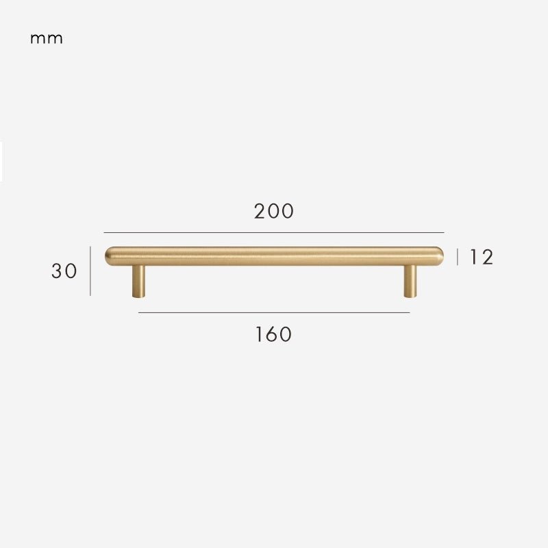 COBBA Solid Brass Handle 8 COBBA Solid Brass Handle