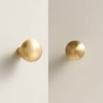 Pomo de latón macizo COBBA