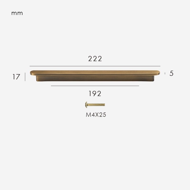 COMMET Maniglia in ottone massiccio 23 COMMET Maniglia in ottone massiccio