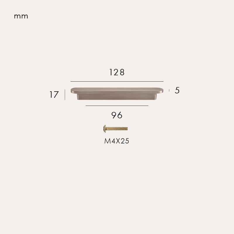 COMMET Maniglia in ottone massiccio 25 COMMET Maniglia in ottone massiccio