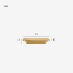 COMMET Maniglia in ottone massiccio