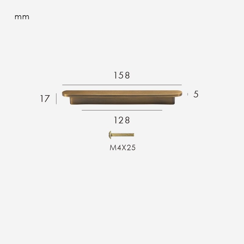 COMMET Maniglia in ottone massiccio 22 COMMET Maniglia in ottone massiccio