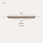 COMMET Maniglia in ottone massiccio