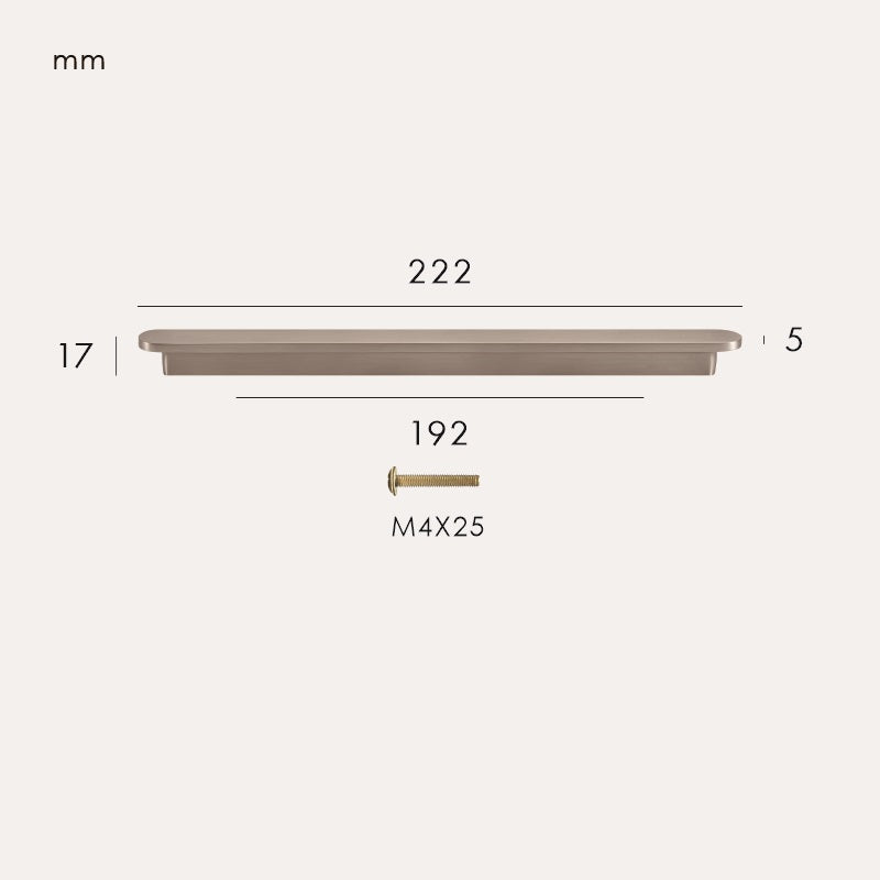 COMMET Maniglia in ottone massiccio 27 COMMET Maniglia in ottone massiccio