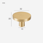 Boutons en laiton massif COMMET