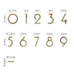 DEKO Hausnummern aus massivem Messing