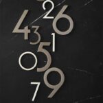 DEKO Hausnummern aus massivem Messing