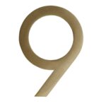 DEKO Hausnummern aus massivem Messing