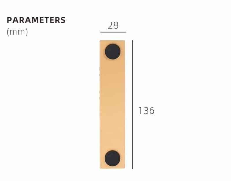 Tiradores de cuero y latón DIVES