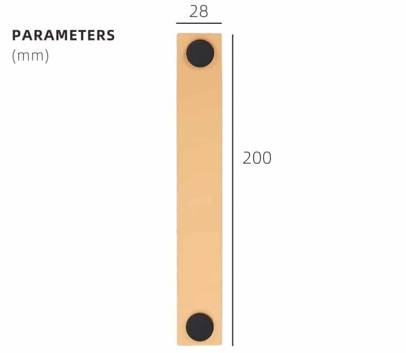 Tiradores de cuero y latón DIVES
