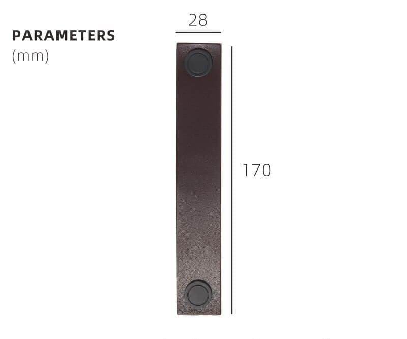Tiradores de cuero y latón DIVES